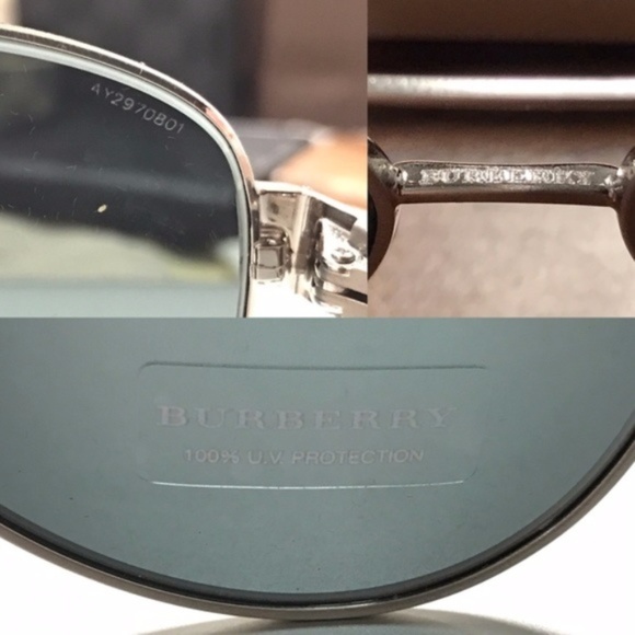 AUTHENTIC BURBERRY AVIATOR SUNGLASSES - NWT Burberry | Accessories | Authentic Burberry Blonde Aviator  main image 2